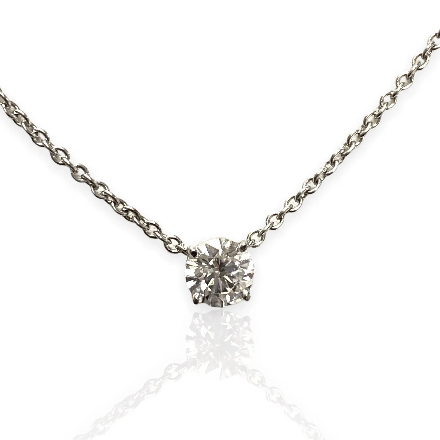 0.70 CT Lab Diamond Solitaire Pendant