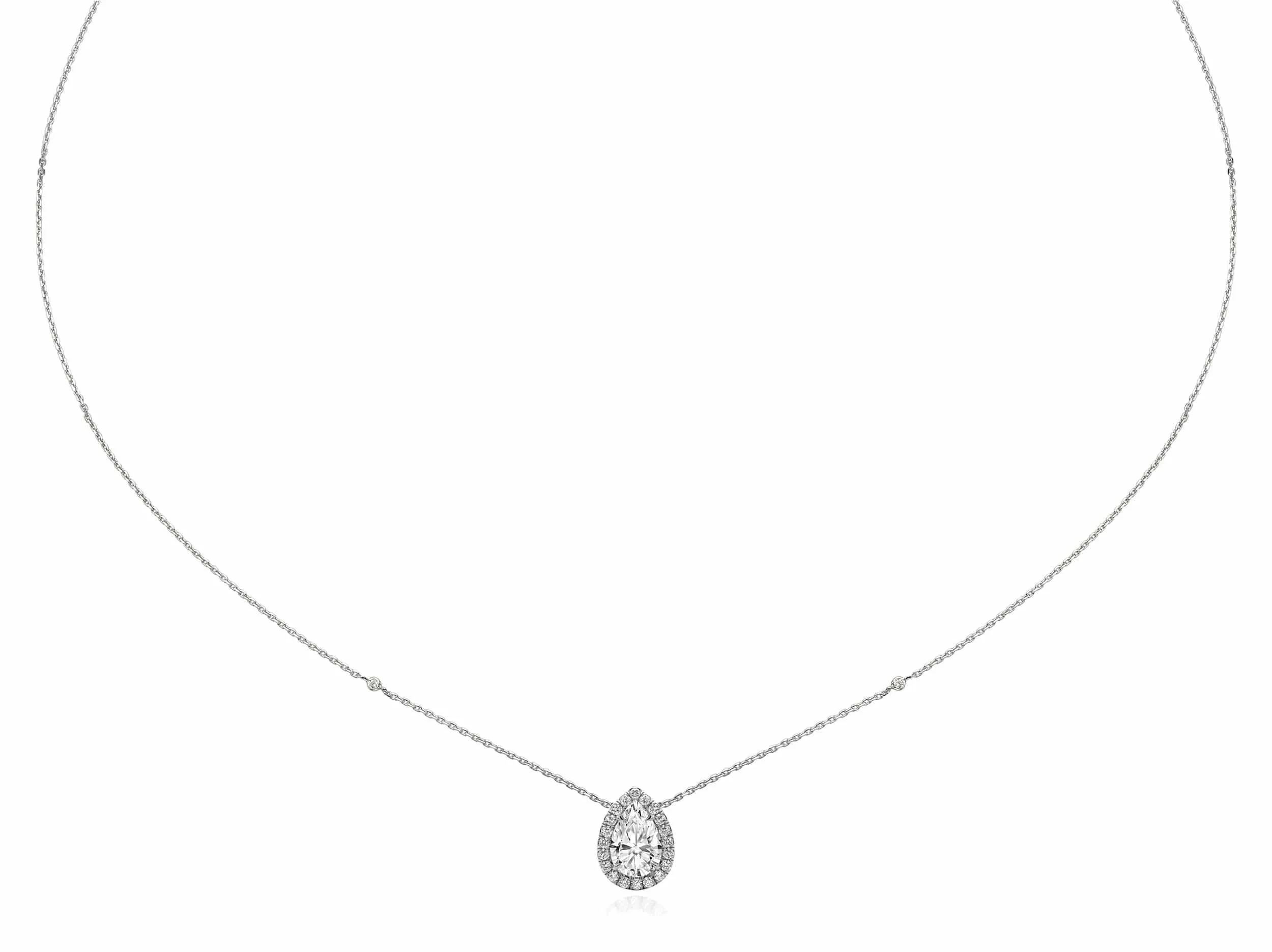 1.20 ct Pear Shaped Diamond Necklace Pendant