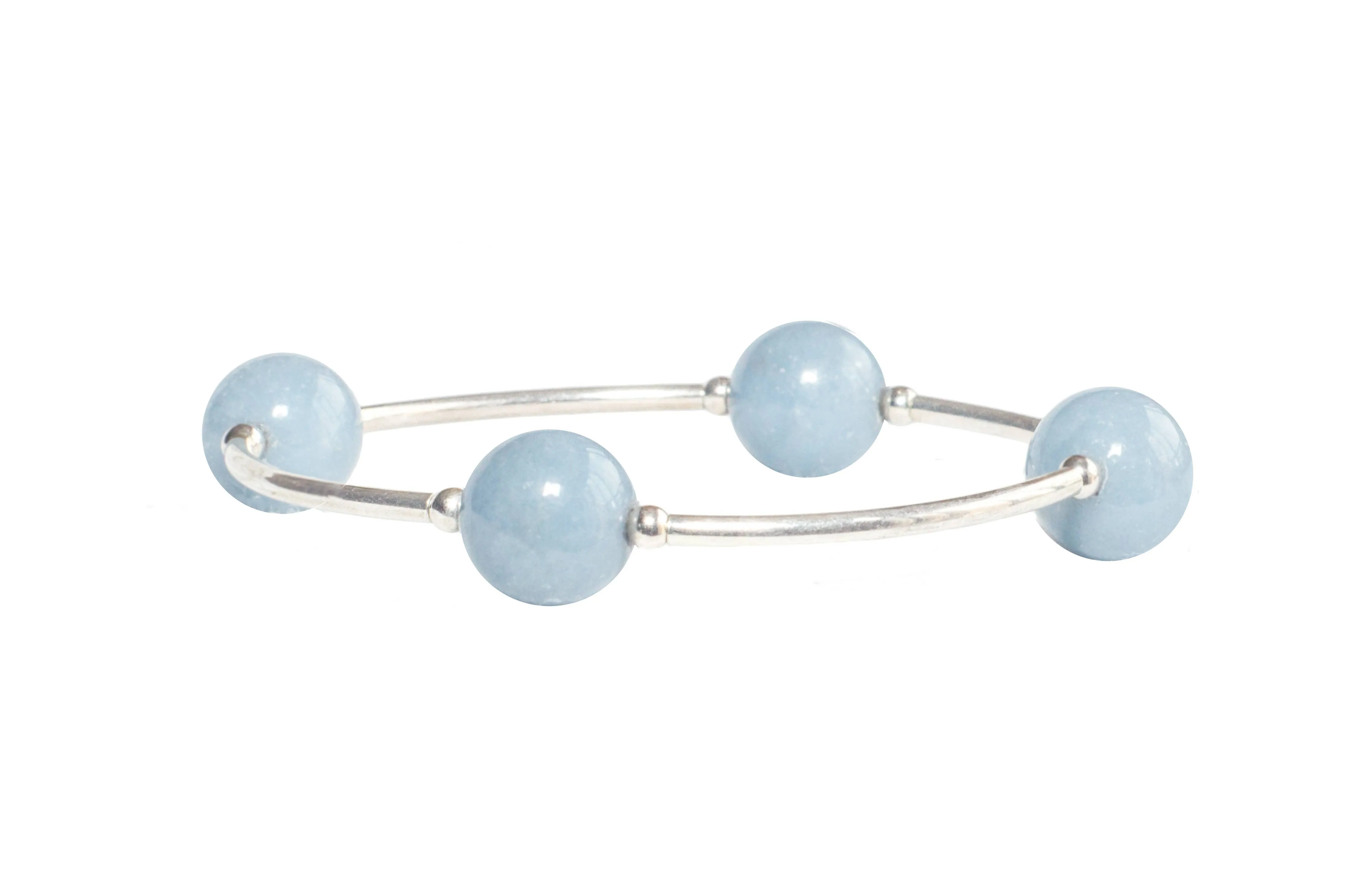 12mm Angelite Blessing Bracelet: S