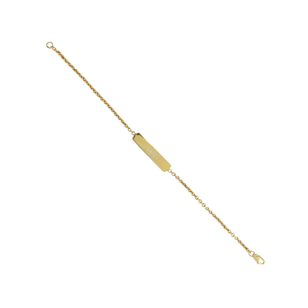 14k Yellow Gold - Signature ID Bracelet (Customizable)