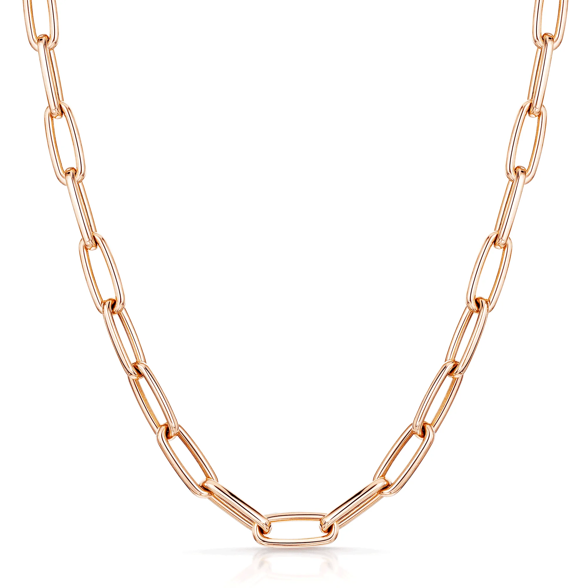 18ct Rose Gold Laguna Collection Open Link Necklace