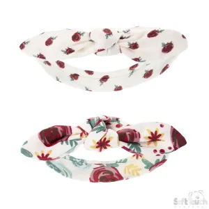 2 Pack Knotty' Girls Floral  Headband-4CC104-HB