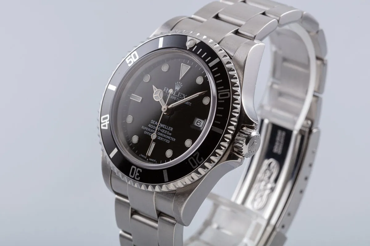 2002 Rolex Sea-Dweller 16600 with Box & Papers