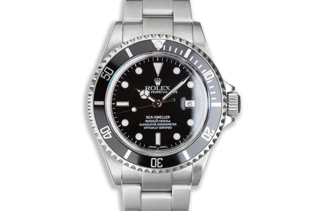 2002 Rolex Sea-Dweller 16600 with Box & Papers