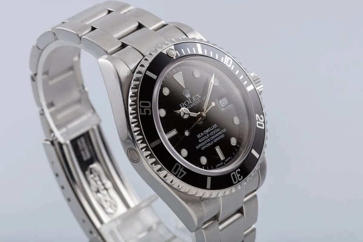 2002 Rolex Sea-Dweller 16600 with Box & Papers