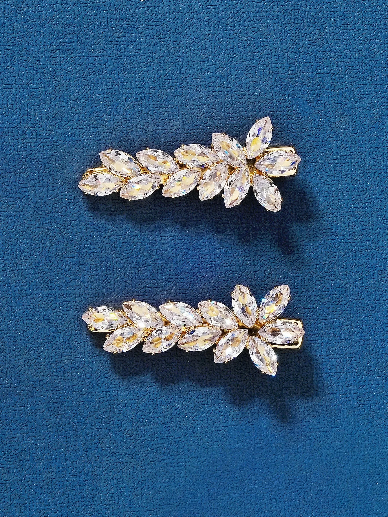 2pcs Cubic Zirconia Decor Alligator Hair Clip for Women Barrette Styling Hair