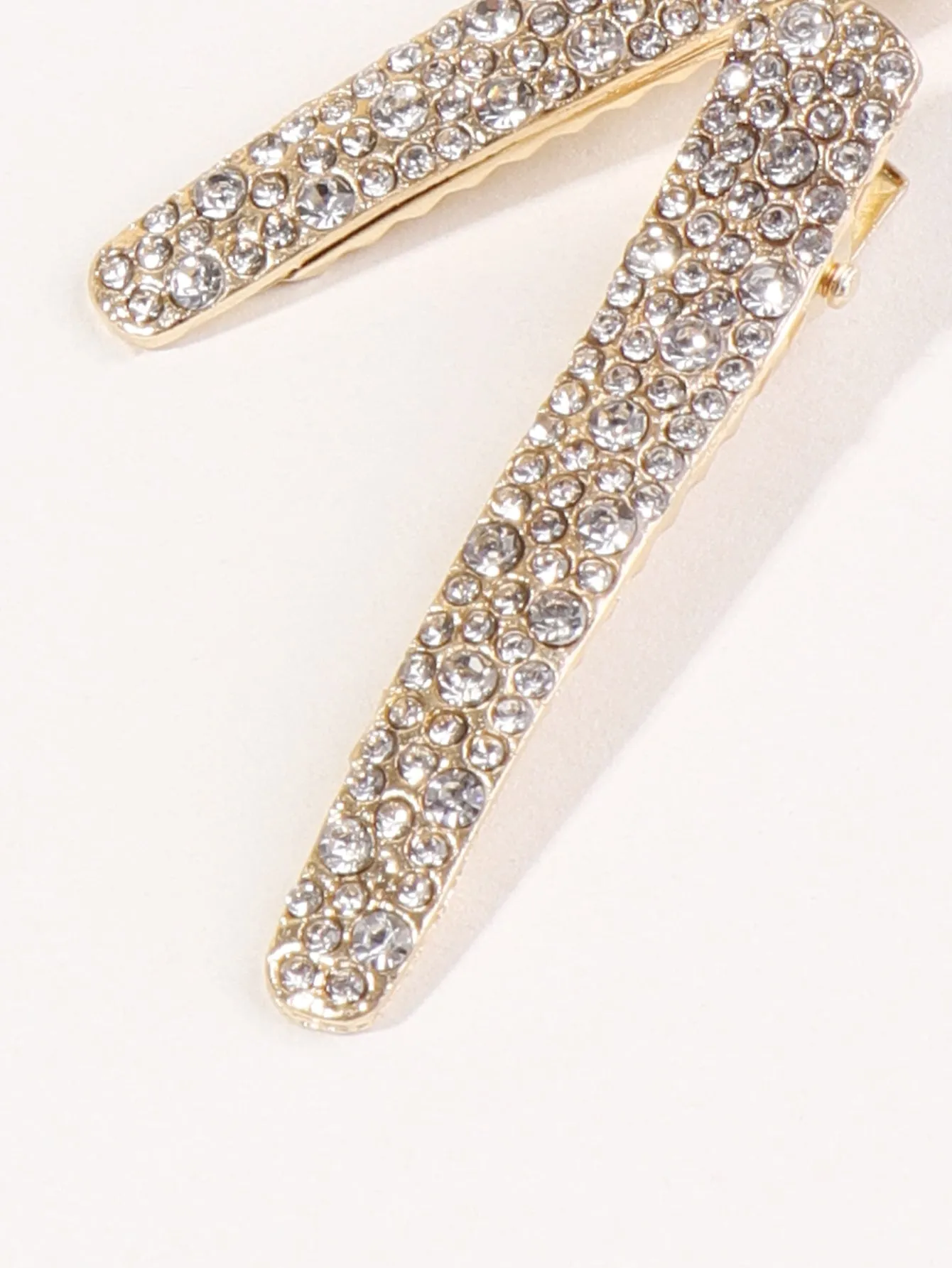 2pcs Rhinestone Decor Beautiful Hair Clip for Women Barrette Styling Hair