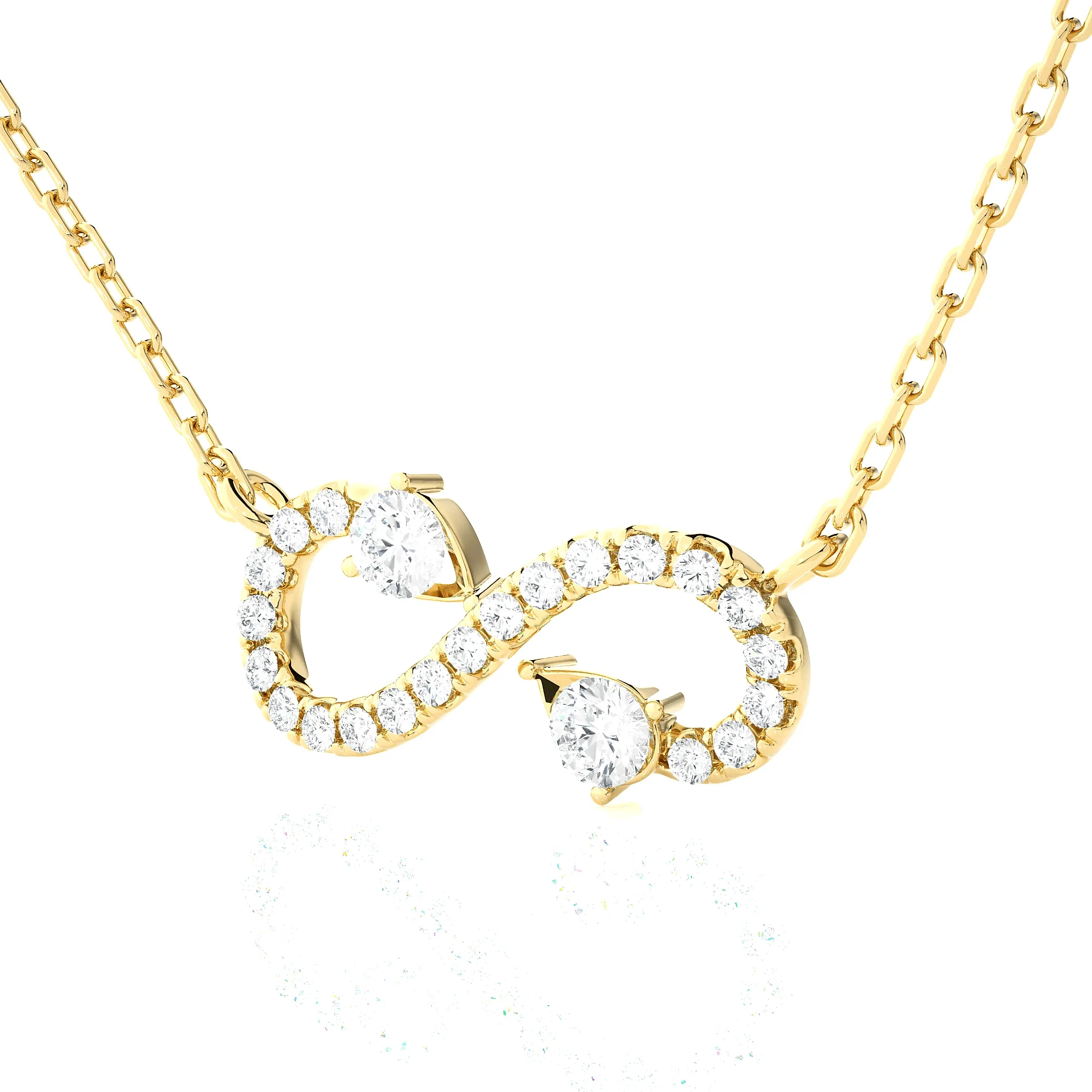 5/8  ctw Round Lab Grown Diamond Fashion Necklace