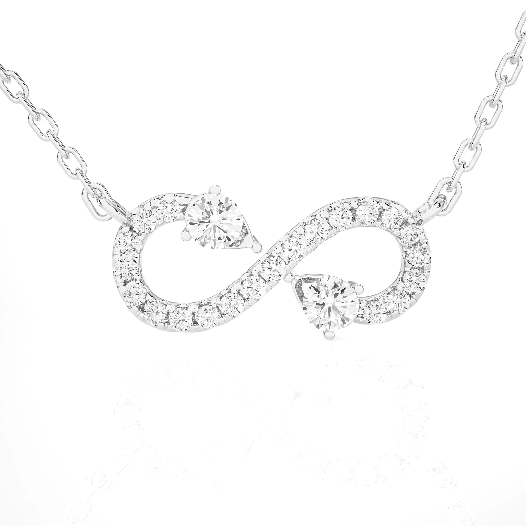 5/8  ctw Round Lab Grown Diamond Fashion Necklace