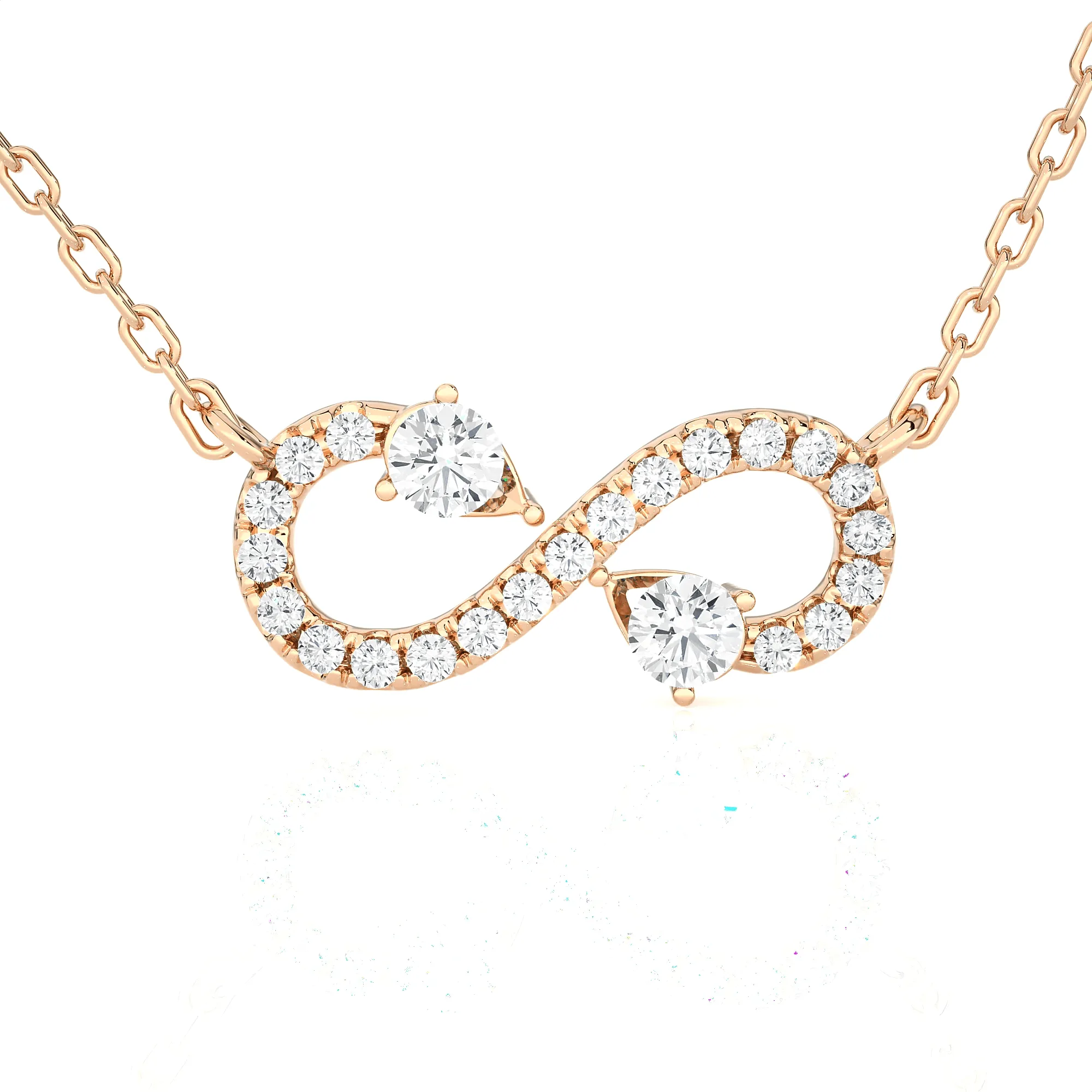 5/8  ctw Round Lab Grown Diamond Fashion Necklace