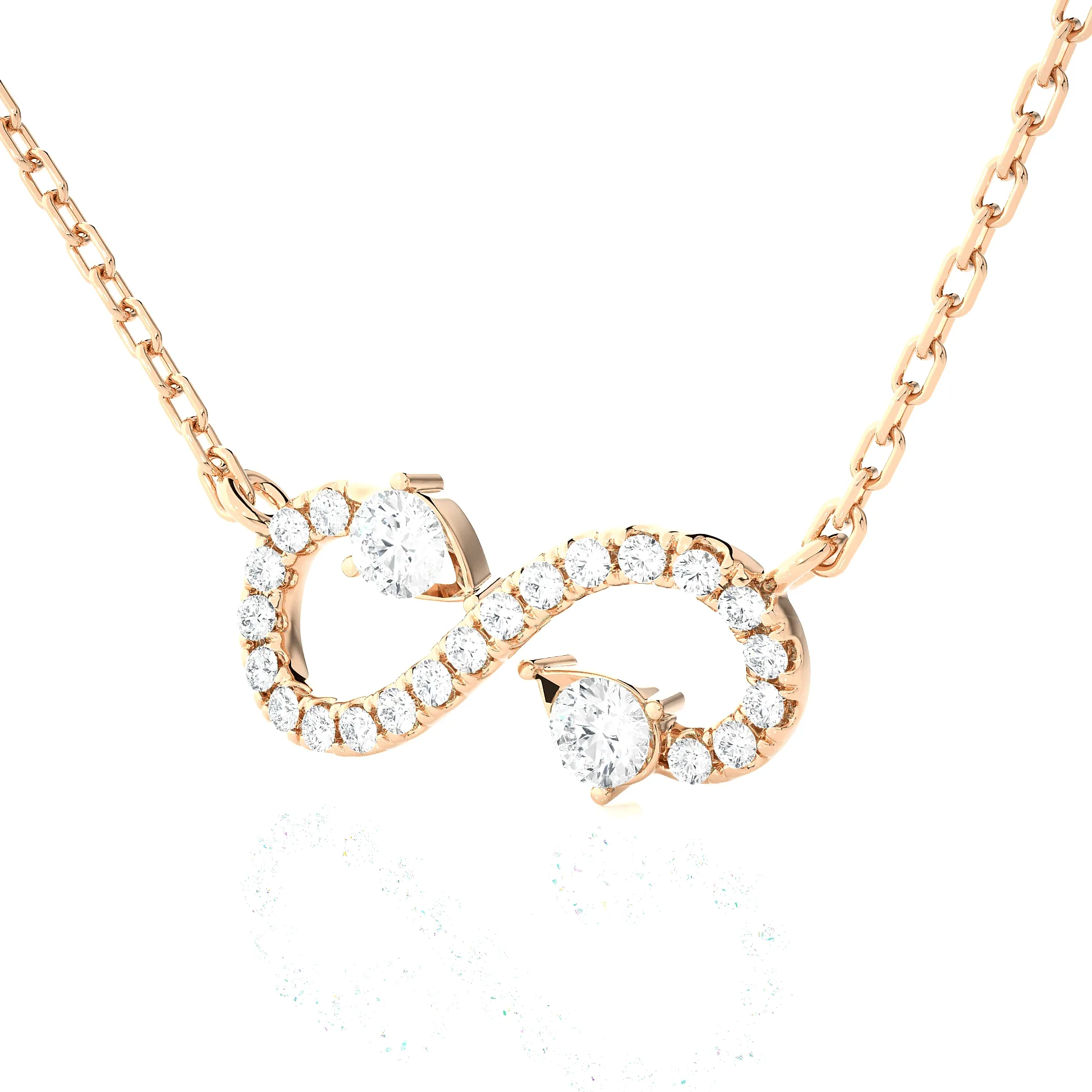 5/8  ctw Round Lab Grown Diamond Fashion Necklace