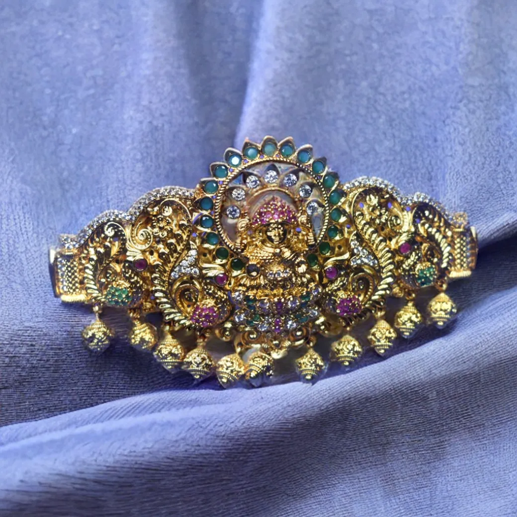 Asp Antique Lakshmi Cz Hair Clip