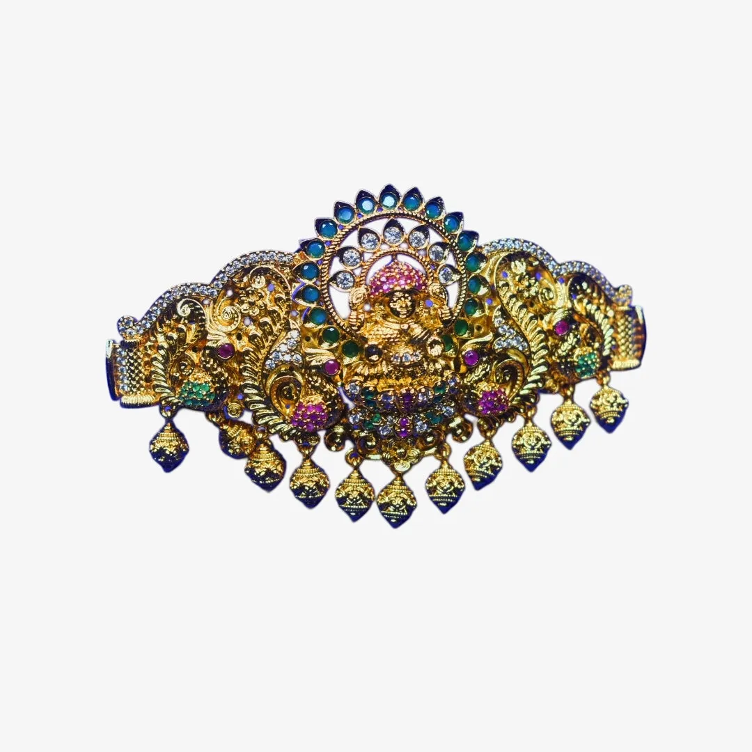 Asp Antique Lakshmi Cz Hair Clip