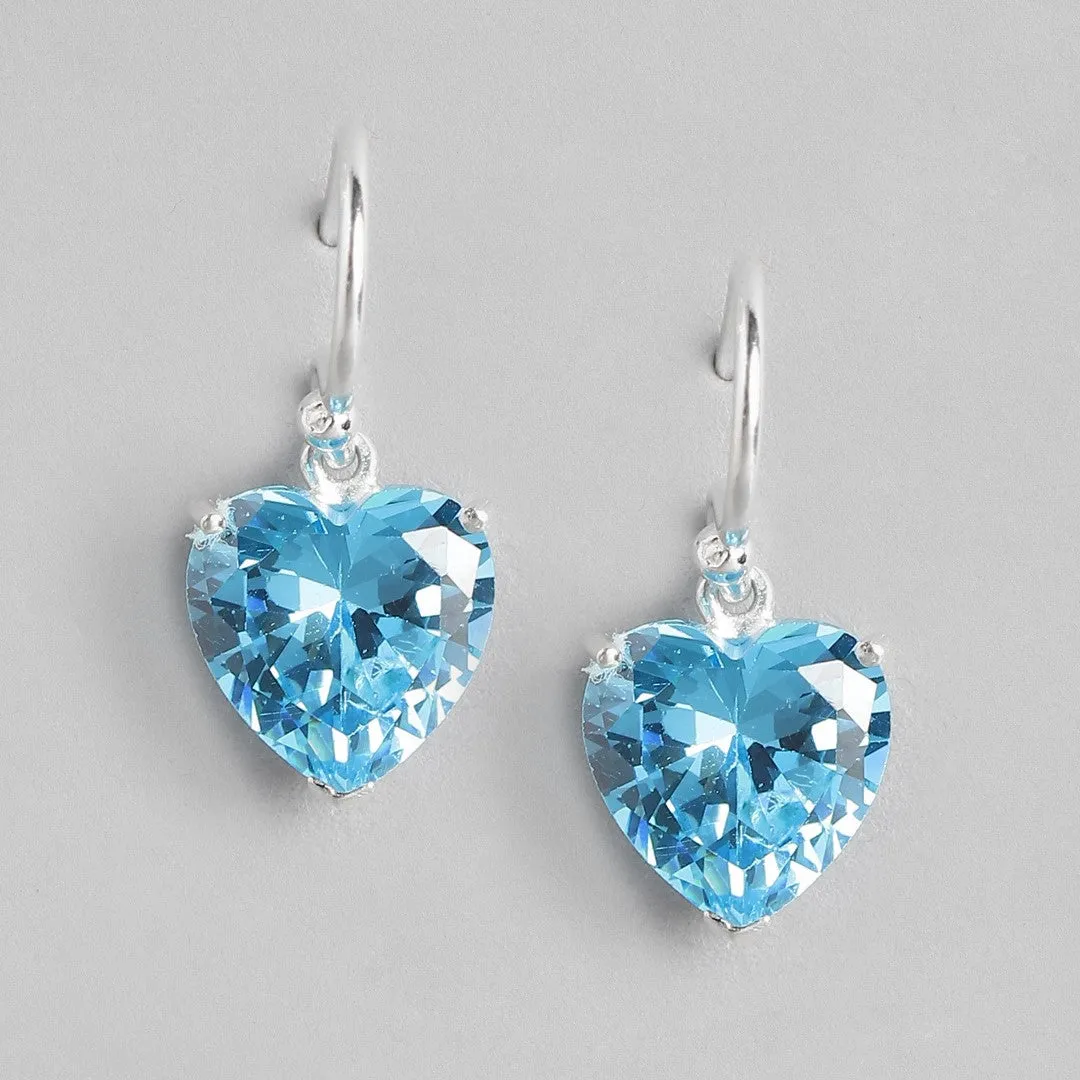 Azure 925 Silver Drop Earrings