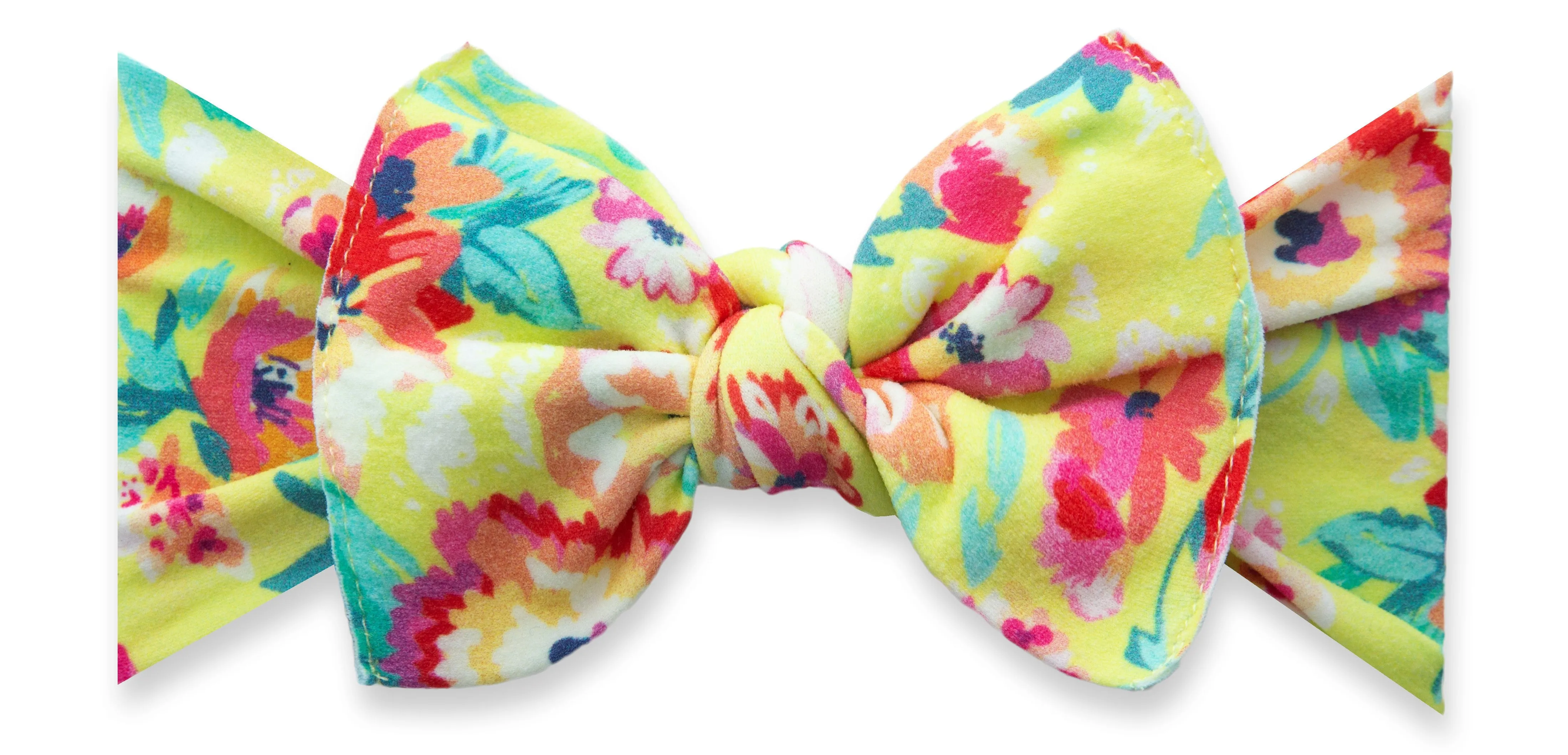 Baby Bling Bright Botanical Printed Knot Headband