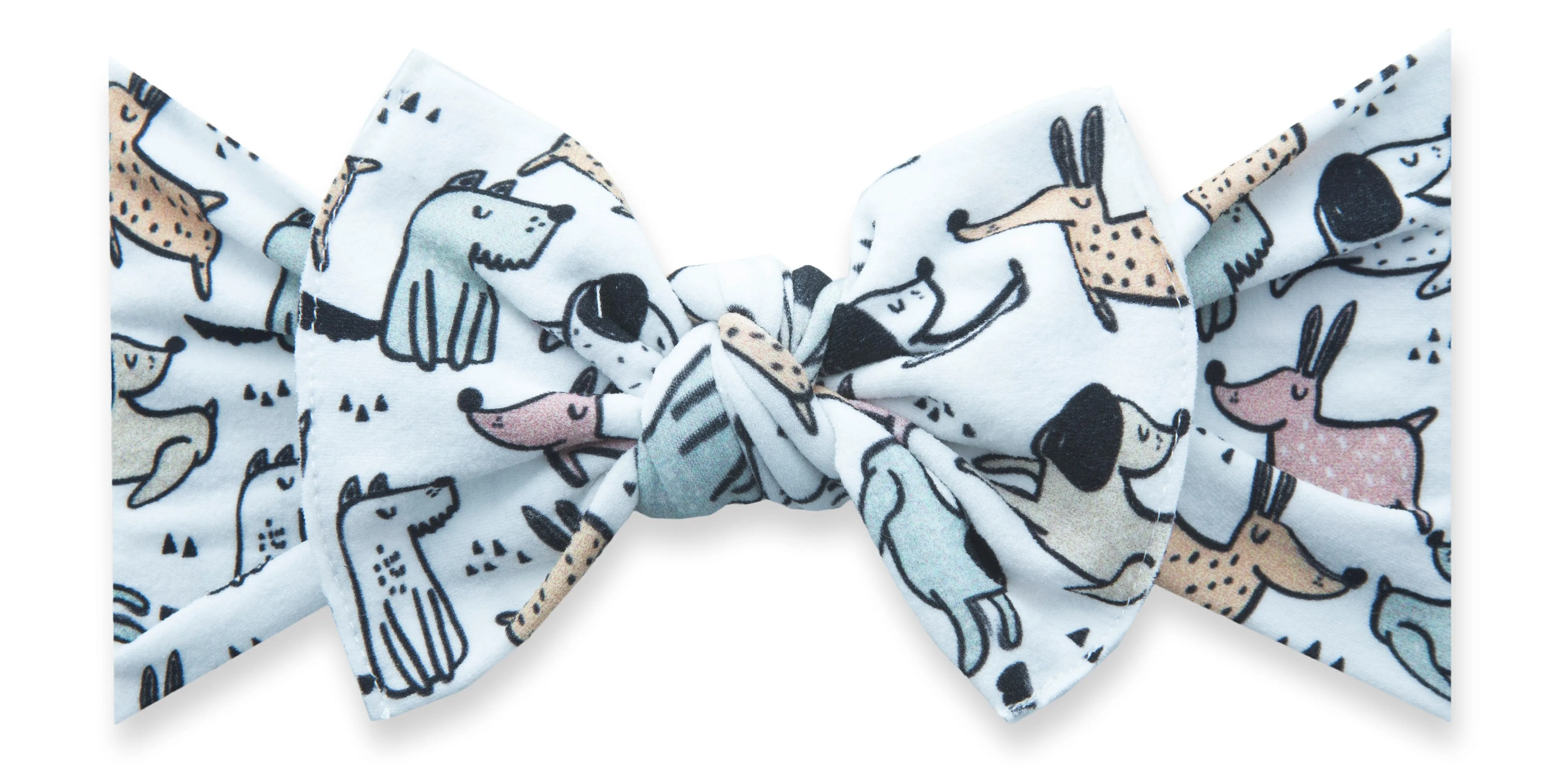 Baby Bling Puppy Party Printed Knot Headband