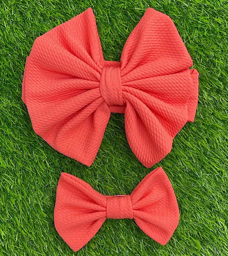 BABY HEADBAND AND HAIR BOW SET