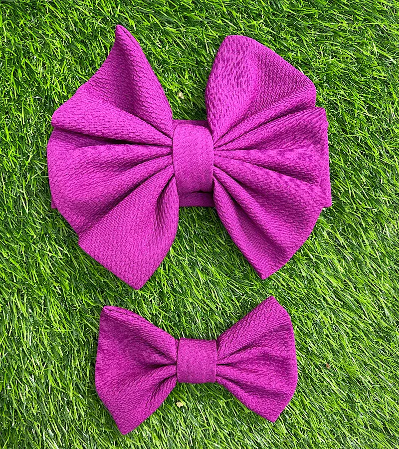 BABY HEADBAND AND HAIR BOW SET