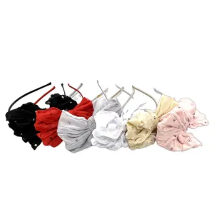 Bari Lynn Crystallized Ruffle Bow Headband - 6 Colors