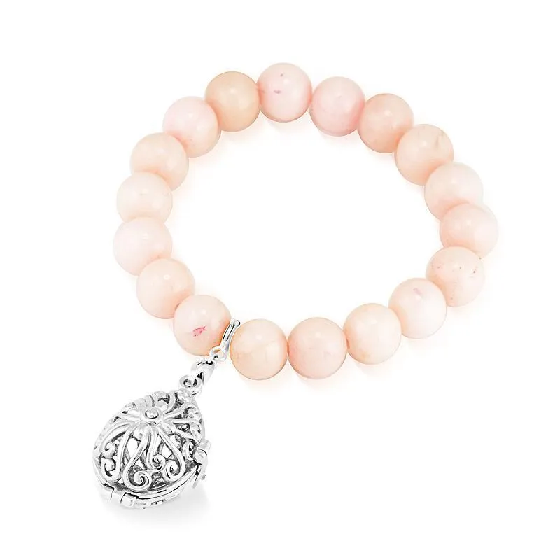 Bead Perfumed Bracelet - Tranquility Silver