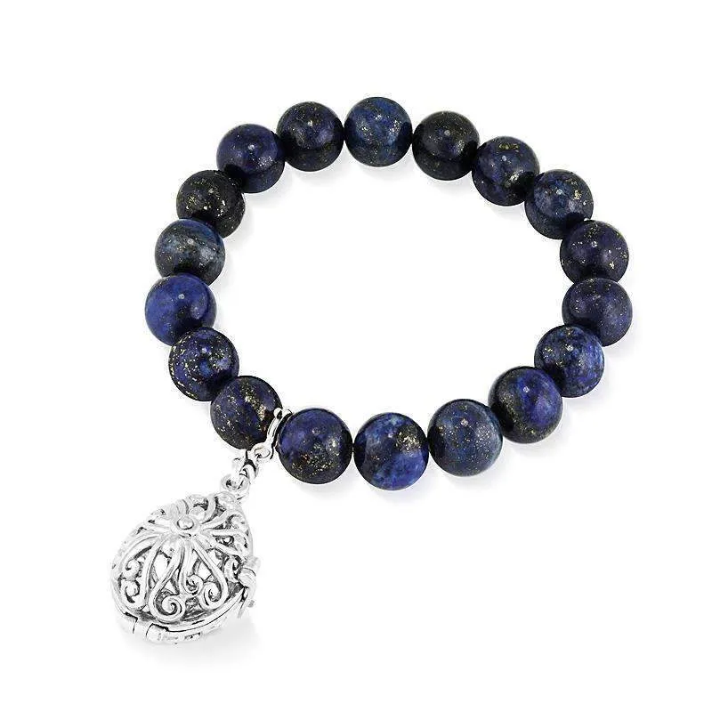 Bead Perfumed Bracelet - Tranquility Silver