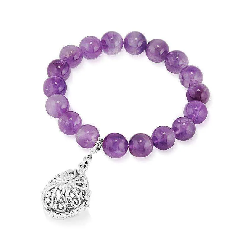 Bead Perfumed Bracelet - Tranquility Silver