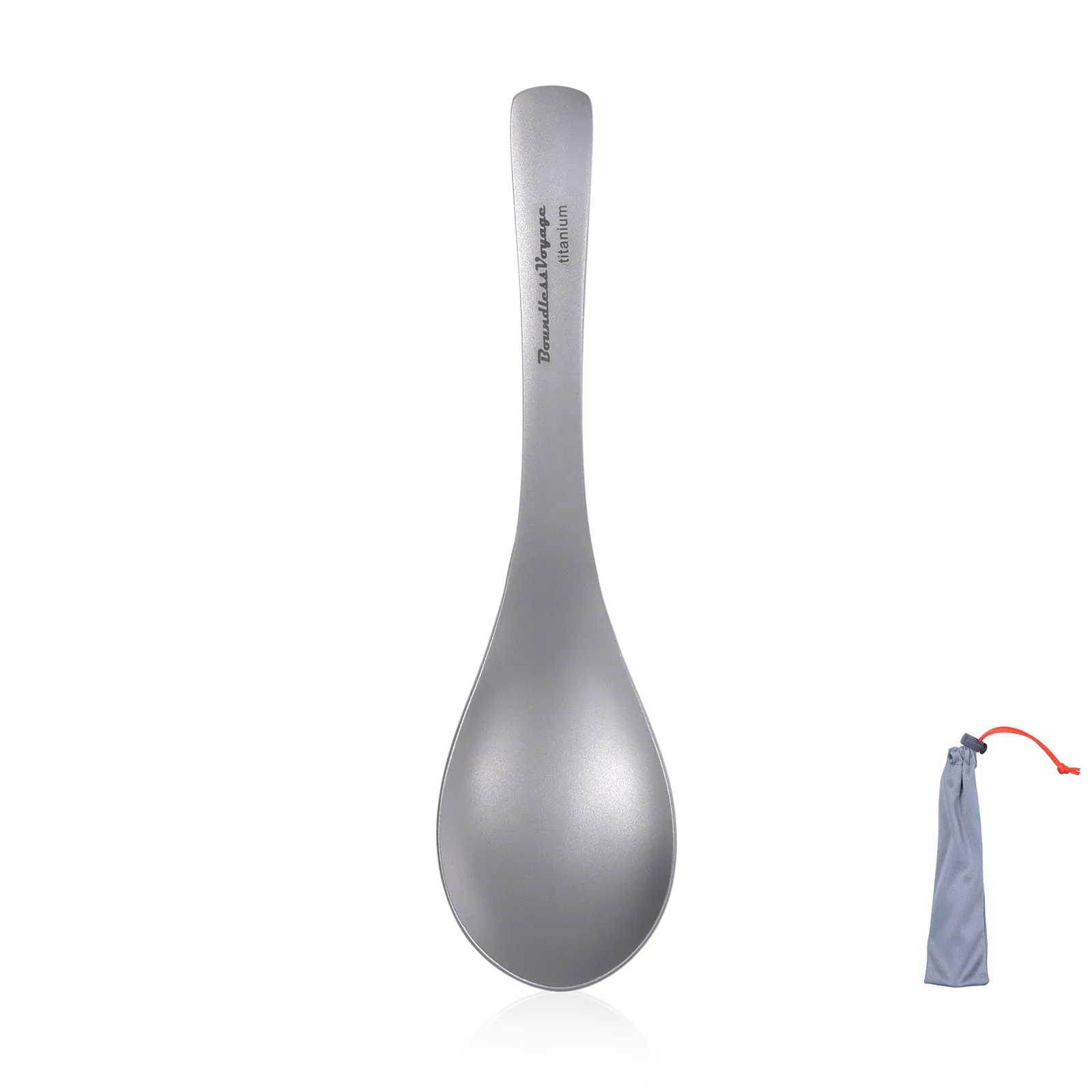 Boundless Voyage Titanium Spoon  For Home Outdoor Camping Ultralight Cutlery for Soup Portable tableware