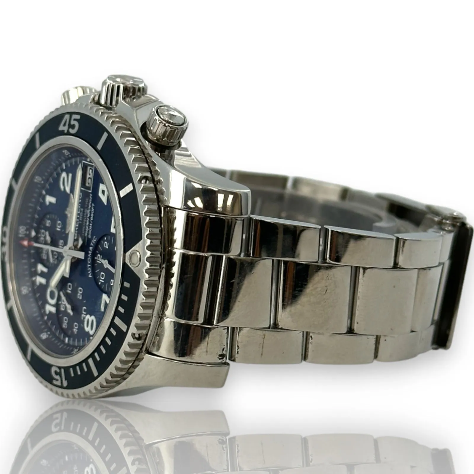 Breitling Super Ocean A13311 42mm Stainless Steel Blue Dial Watch