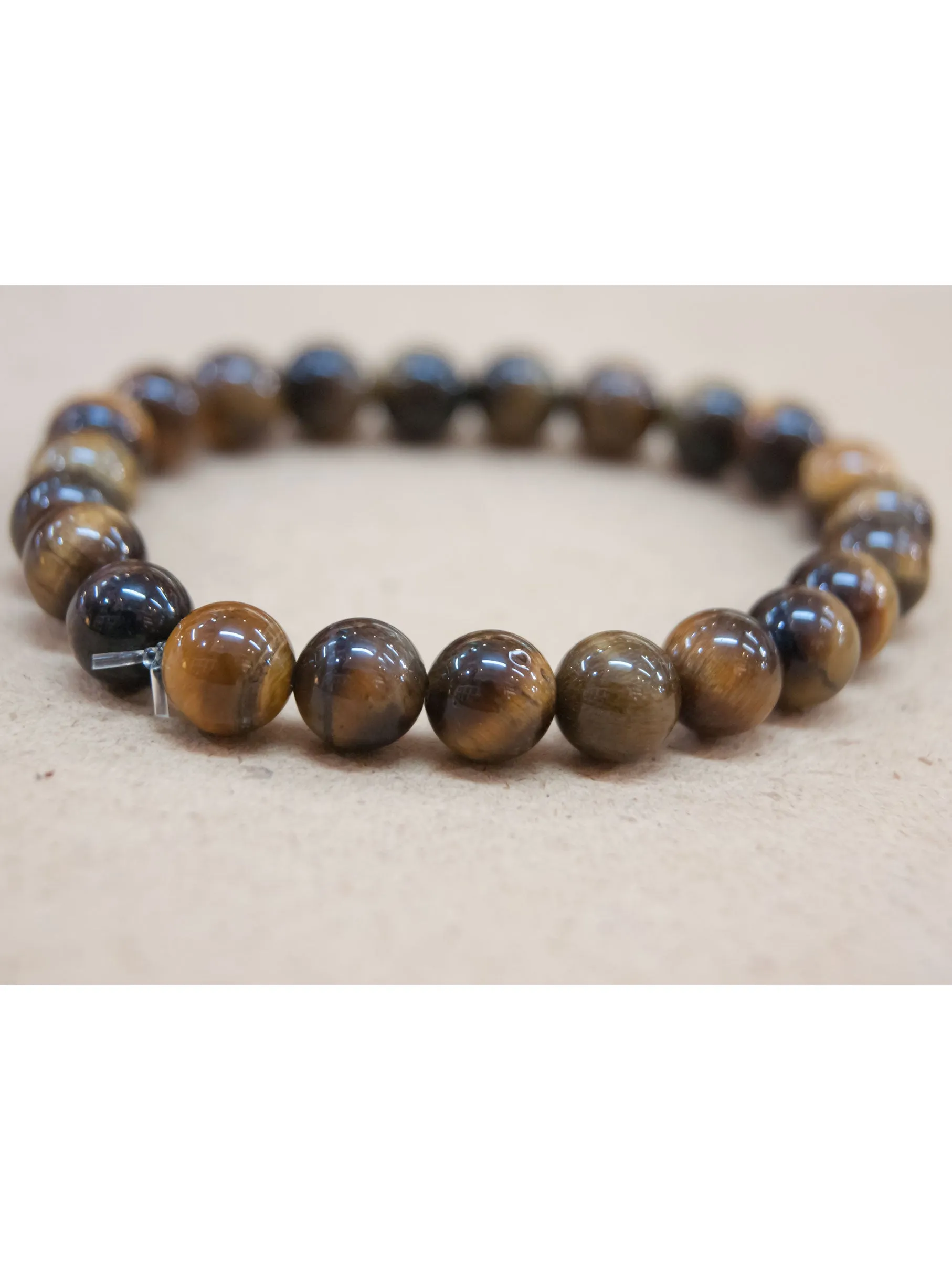 Brown Tiger's Eye Bead Bracelet