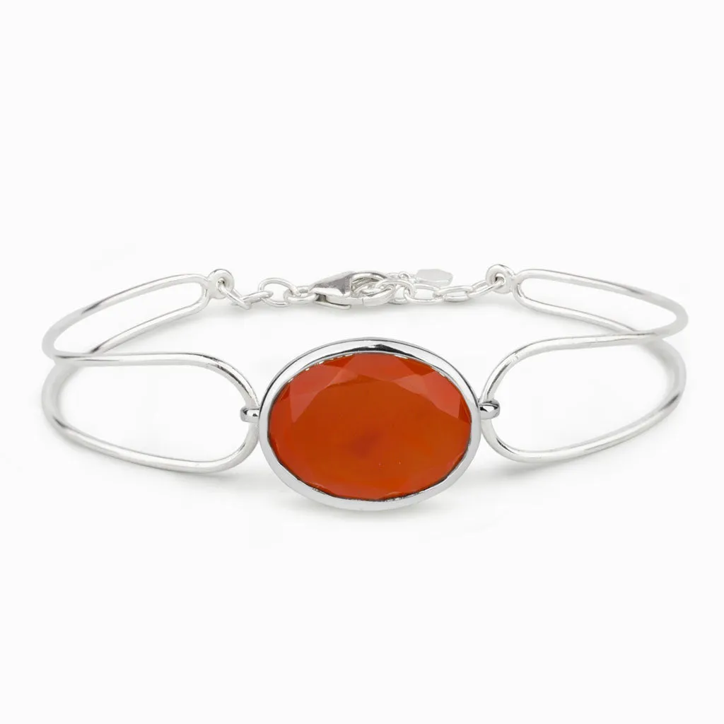 Carnelian Wire Bracelet