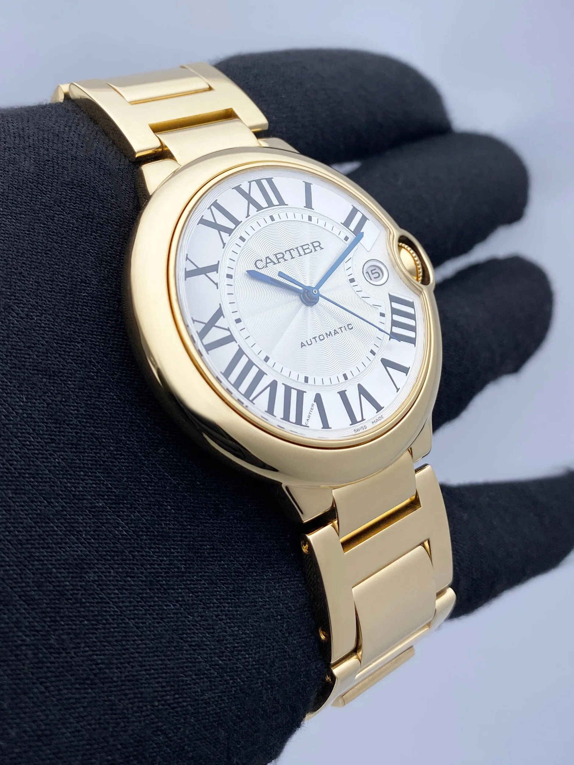 Cartier Ballon Bleu W69005Z2 18K Yellow Gold Mens Watch