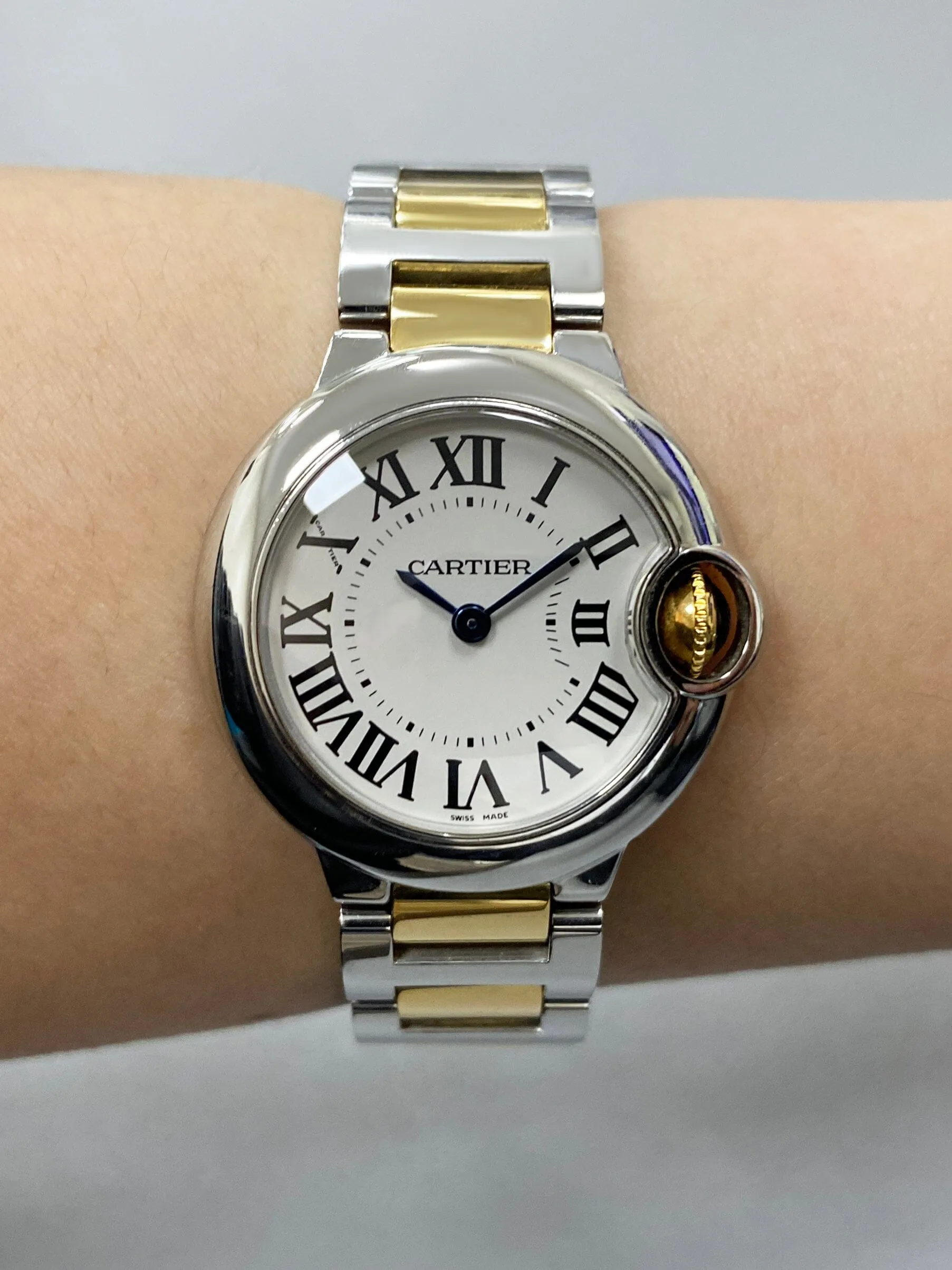 Cartier Ballon Bleu W69007Z3 Two-Tone Yellow Gold Ladies Watch