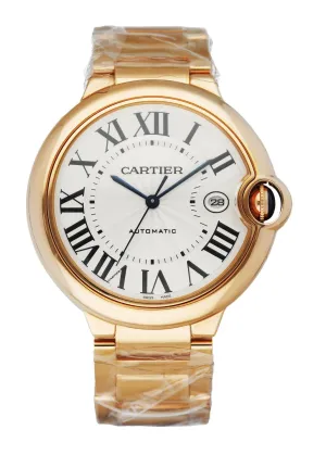 Cartier Ballon Bleu WGBB0016 18K Rose Gold Jumbo Men's Watch With Papers New