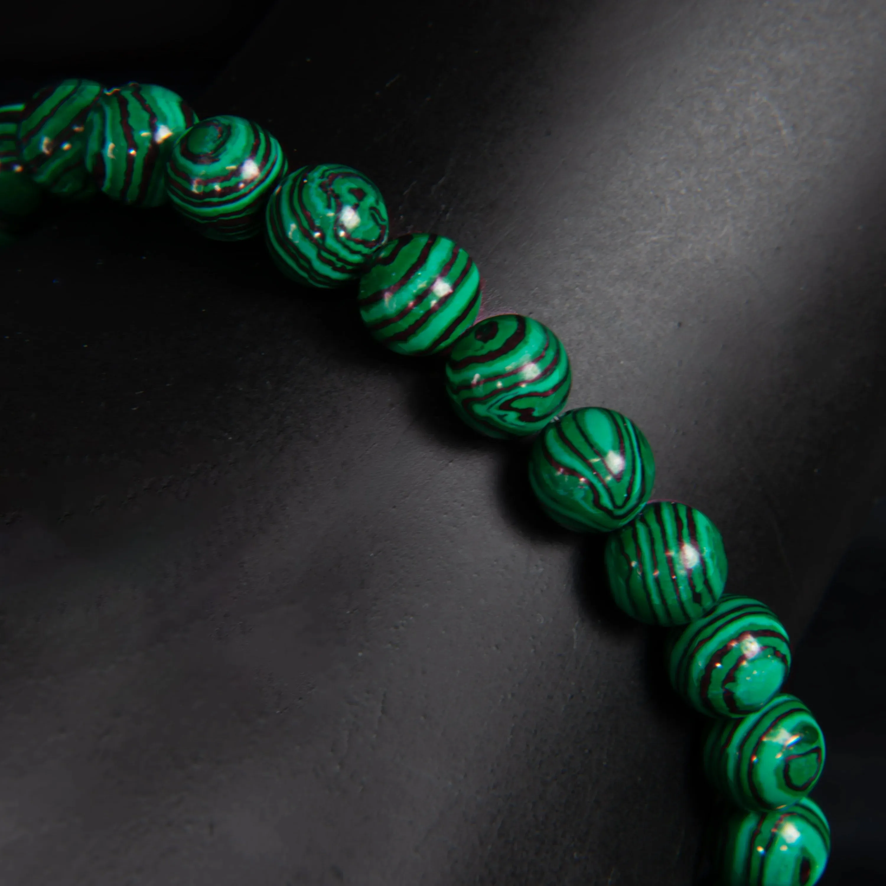 Casek Beaded Malachite Bracelet