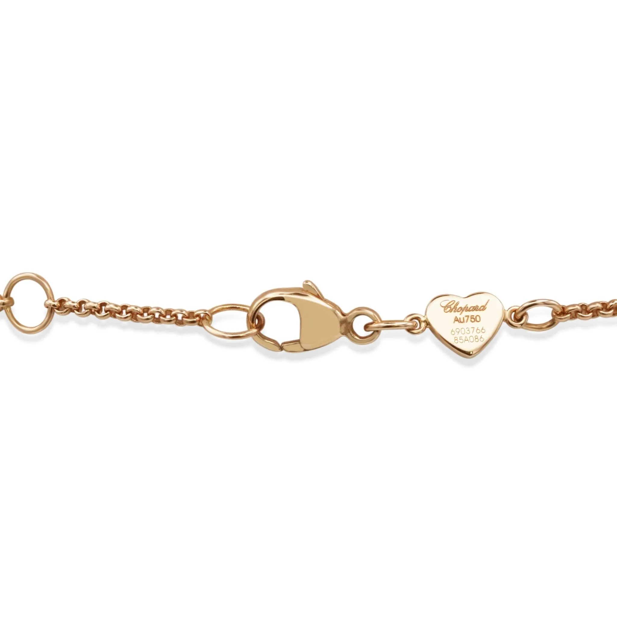 Chopard My Happy Hearts Carnelian Bracelet - 18ct Rose Gold