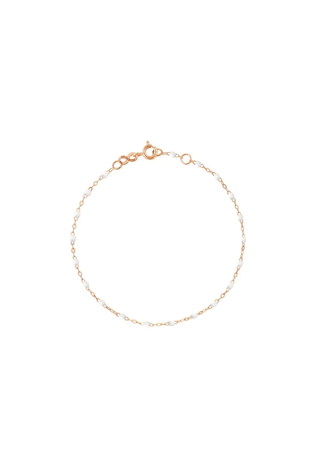 Classic Gigi Rose Gold 6'7" Bracelet - White