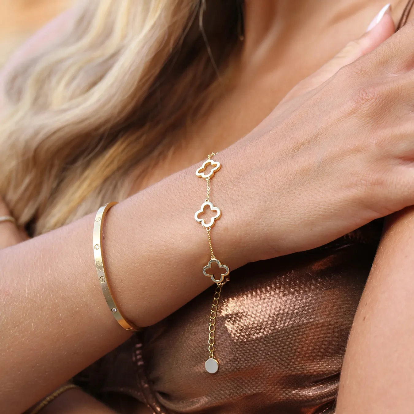 Clover Bracelet - Yellow Gold