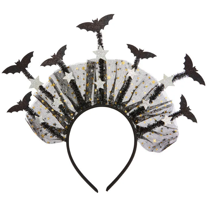 C.R. Gibson Halloween Headband - Bats & Stars