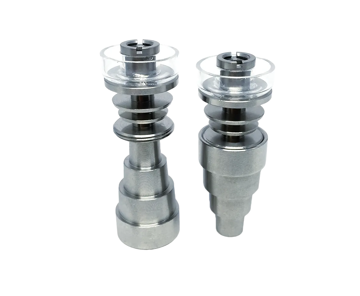 DabMove - OG Hybrid Quartz 6-In-1 Hollow Universal Domeless Titanium Nail - 10-14-18mm Male/ Female