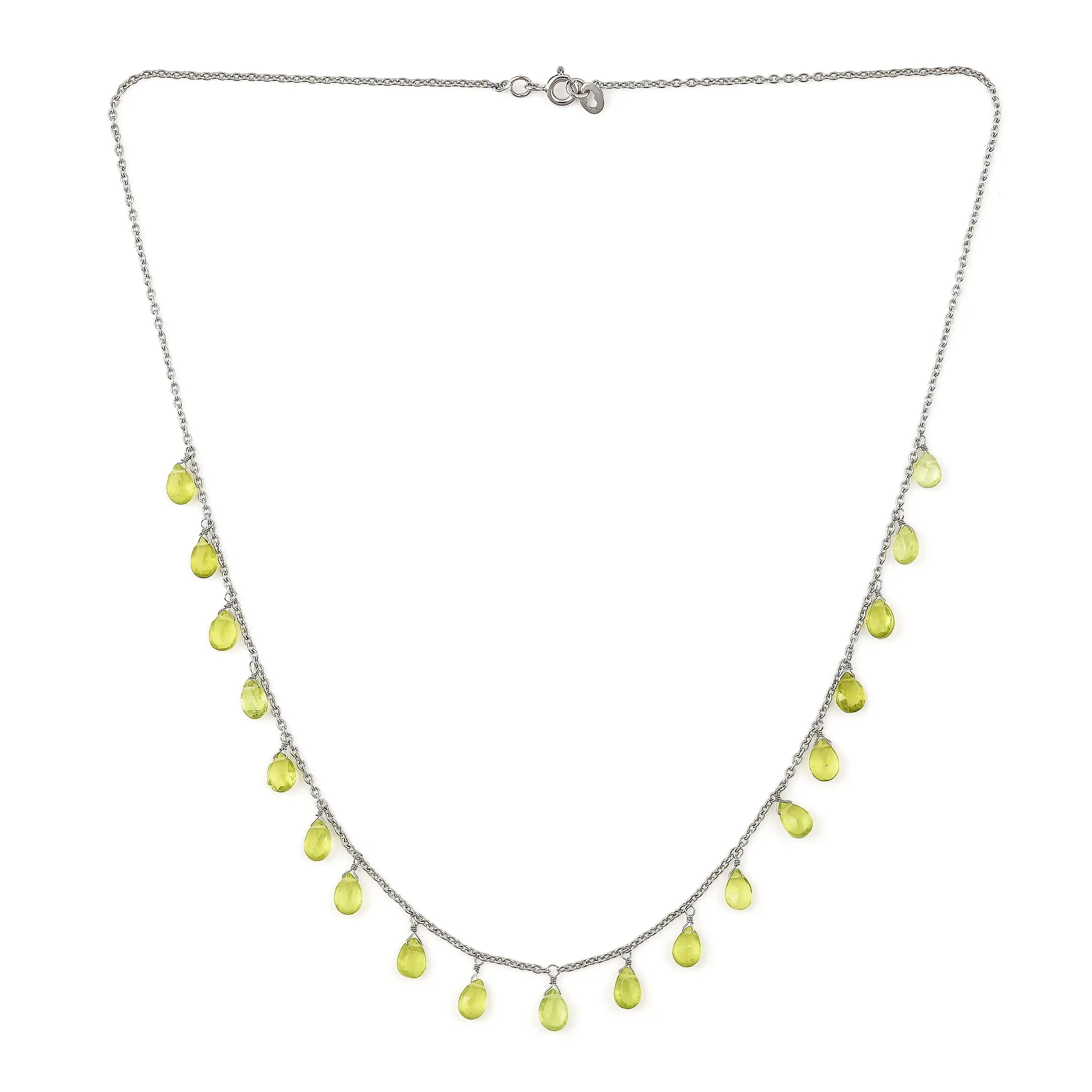 Dainty Layered Peridot Necklace