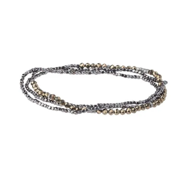 Delicate Stone Pyrite - Stone of Positive Energy Bracelet