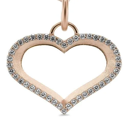 Diamond Outline Heart Necklace