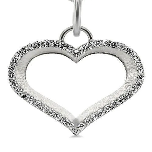 Diamond Outline Heart Necklace