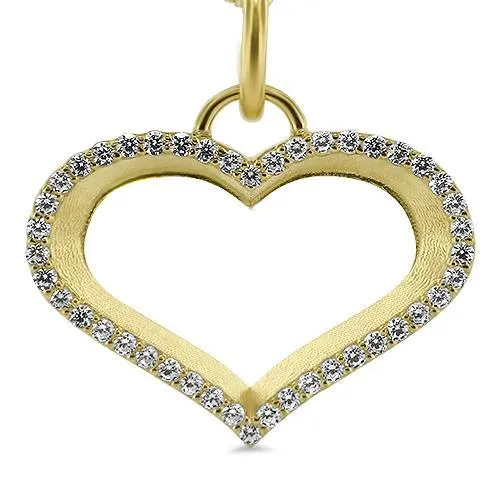 Diamond Outline Heart Necklace