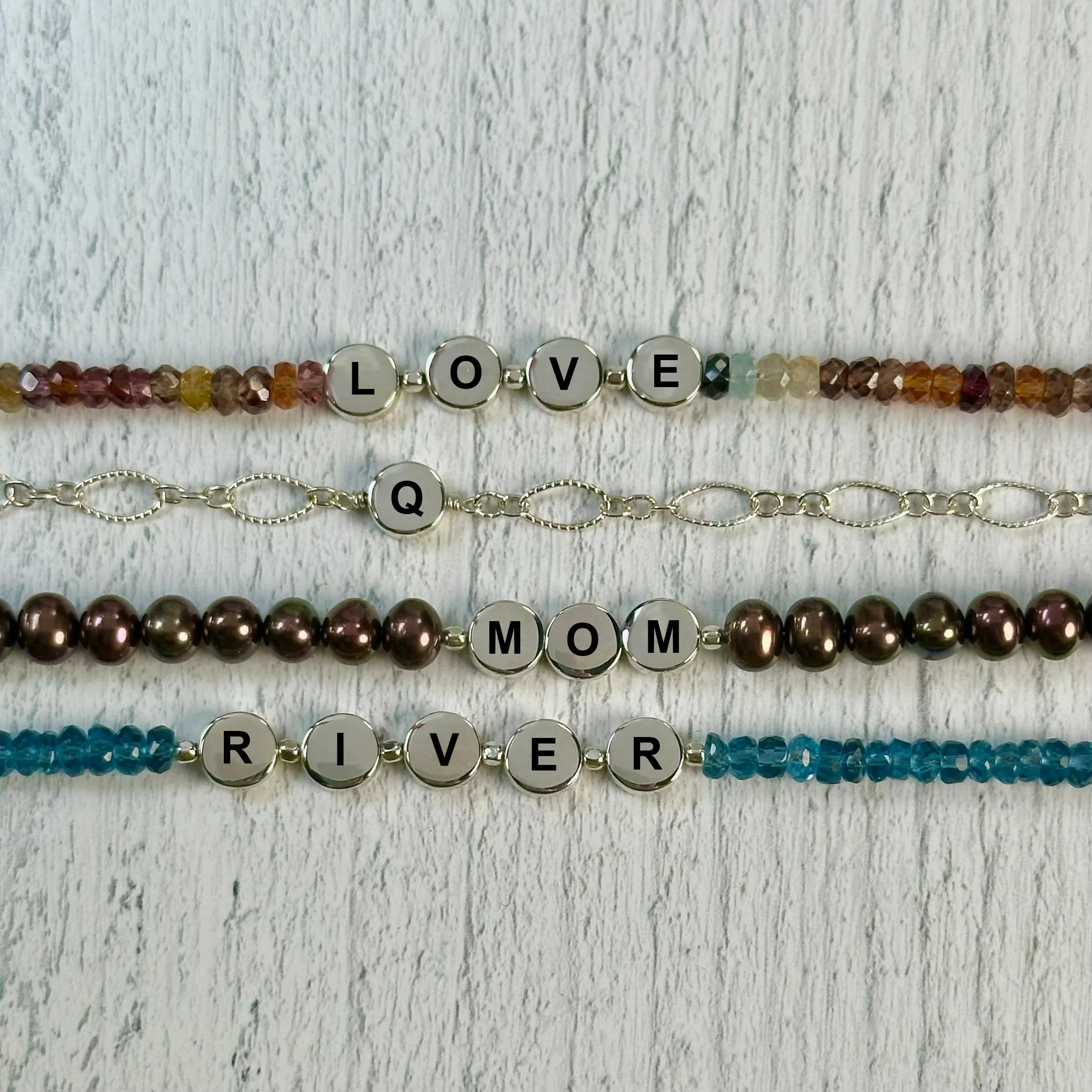 Engravable Alphabet Beads