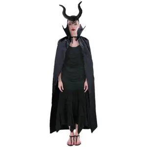 Evil Queen Cape and Maleficent Headband set