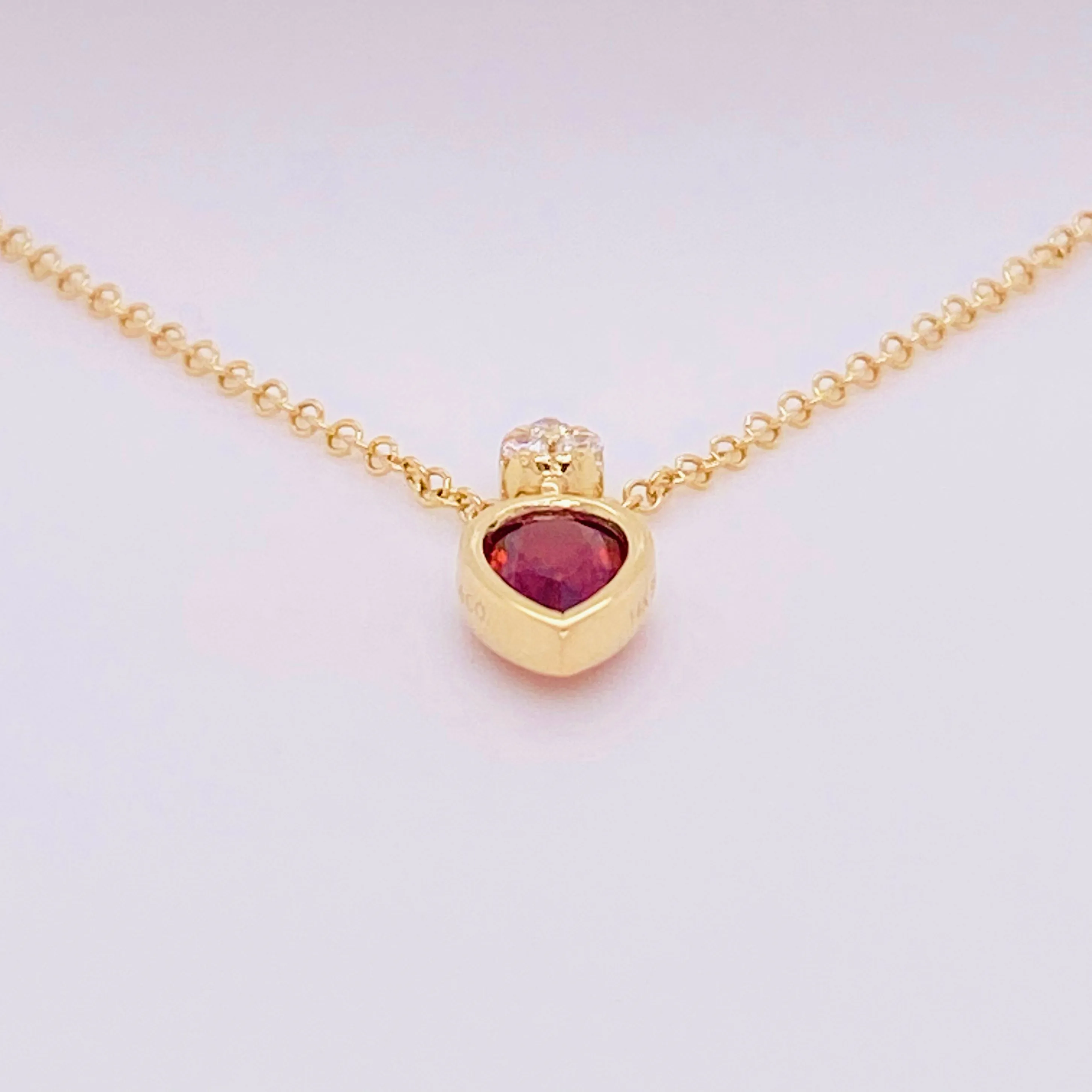 Garnet & Diamond Necklace