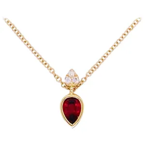 Garnet & Diamond Necklace