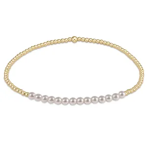 Gold Bliss 2mm Gemstone Bead Bracelet