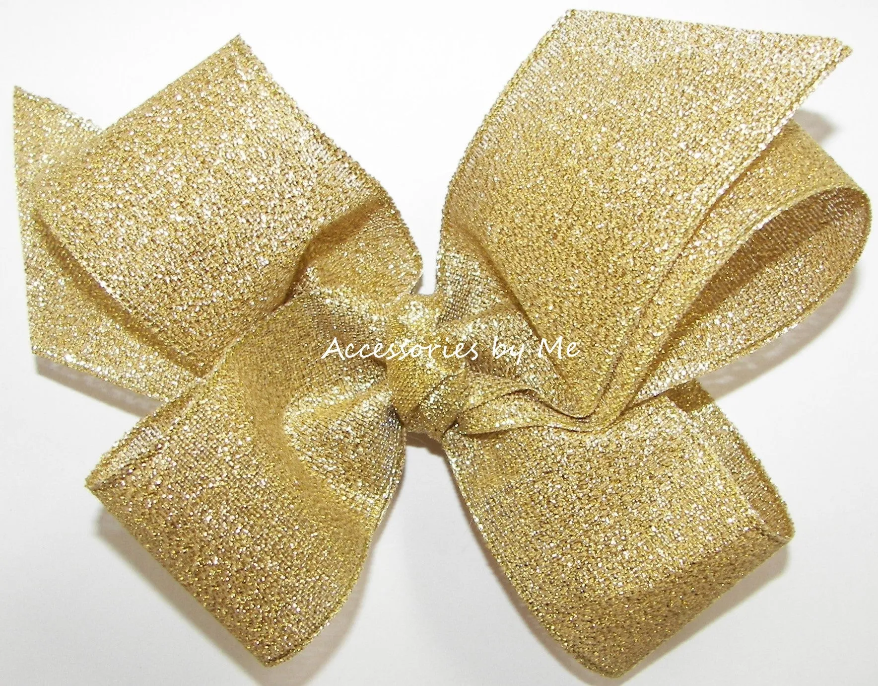 Gold Metallic X-Large Hair Bow